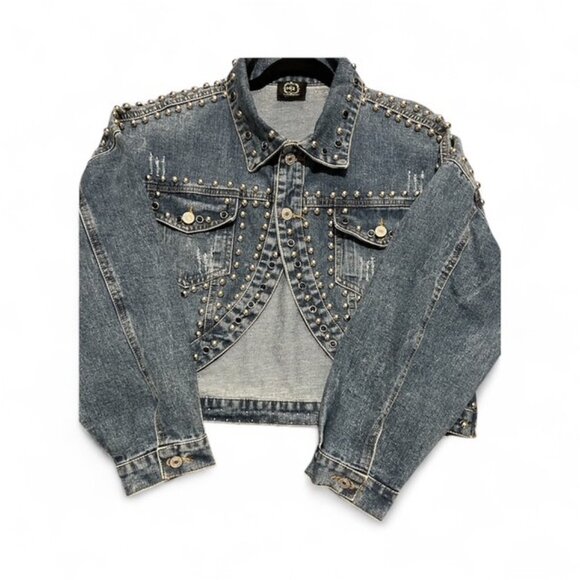 M/2 - Vintage Chic Jean Jacket (S/M) - Picture 4 of 6